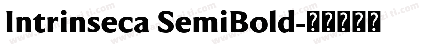 Intrinseca SemiBold字体转换